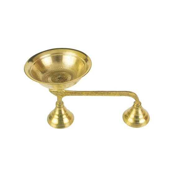 - Karpuram Aarathi Stand | Dhoop Stand | Brass - image 3 | Indi Store | Bazaa