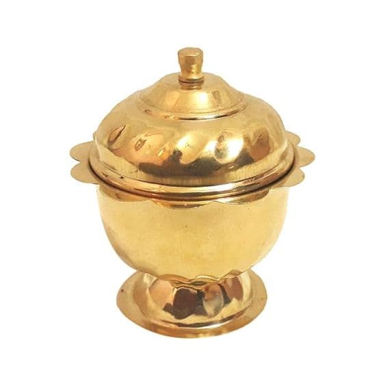 - Kumkum Chimizh | Brass | Medium Size - image 4 | Indi Store | Bazaa