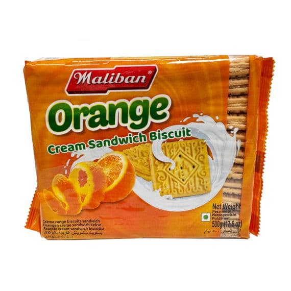 Maliban - Maliban Orange Cream Sandwich Biscuit 500g - image 1 | Inaivaa | Bazaa