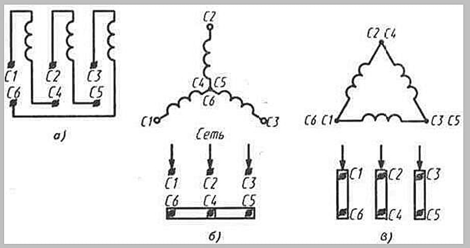 Как подключить 3-х фазный двигатель от однофазной сети