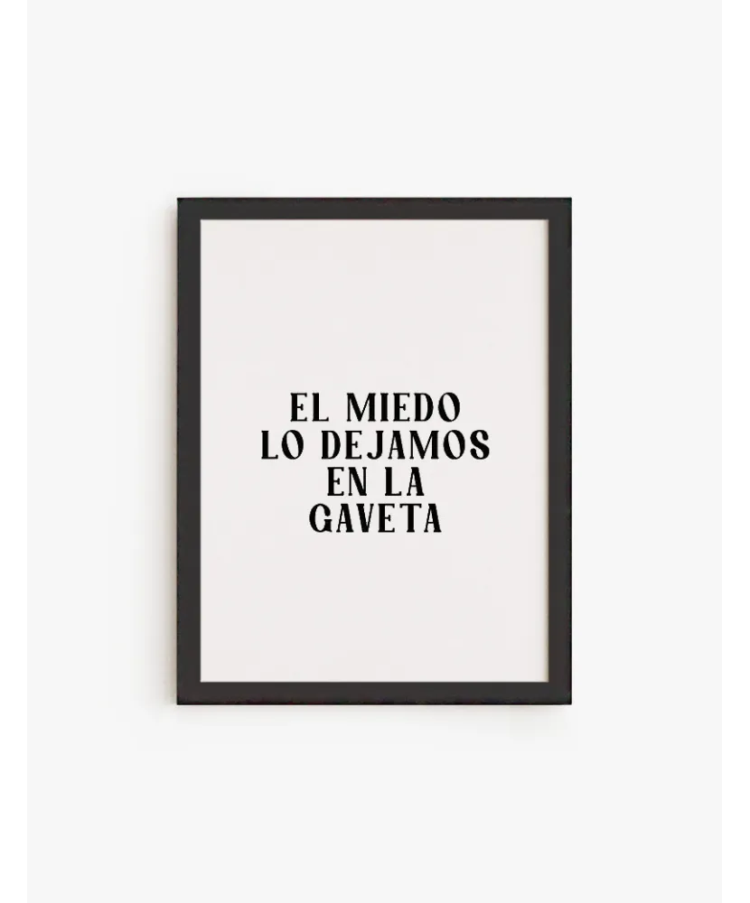 Cuadro Dejamos el Miedo | Be Minimal