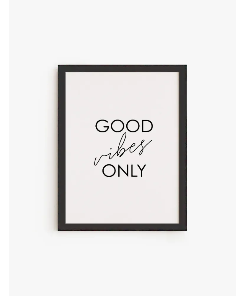 Cuadro Good Vibes Only | Be Minimal