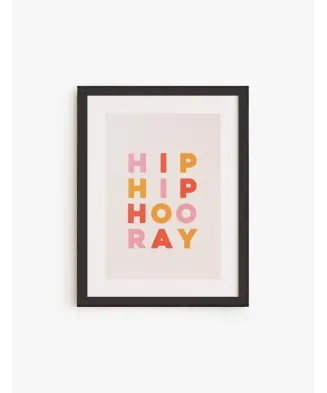 Cuadro Hip Hip Hooray | Be Minimal
