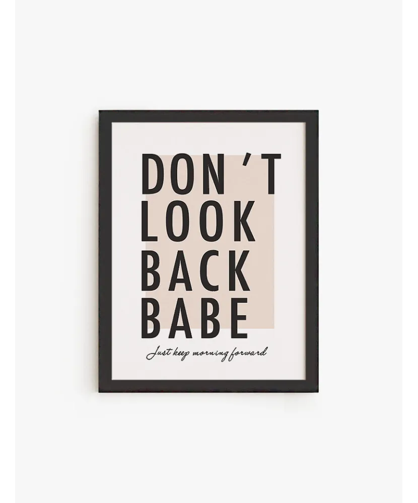 Cuadro Dont Look Back Babe | Be Minimal