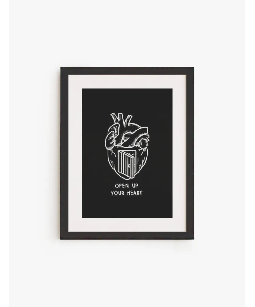 Cuadro Open up your Heart | Be Minimal