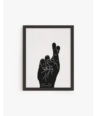 Cuadro Cross fingers | Be Minimal