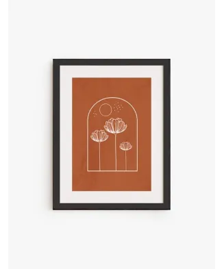 Cuadro Flores Terracota | Be Minimal