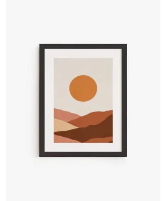Cuadro Sol y Montañas | Be Minimal