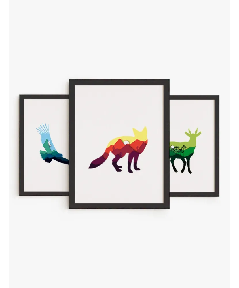 Set cuadros Fauna Chilena | Be Minimal