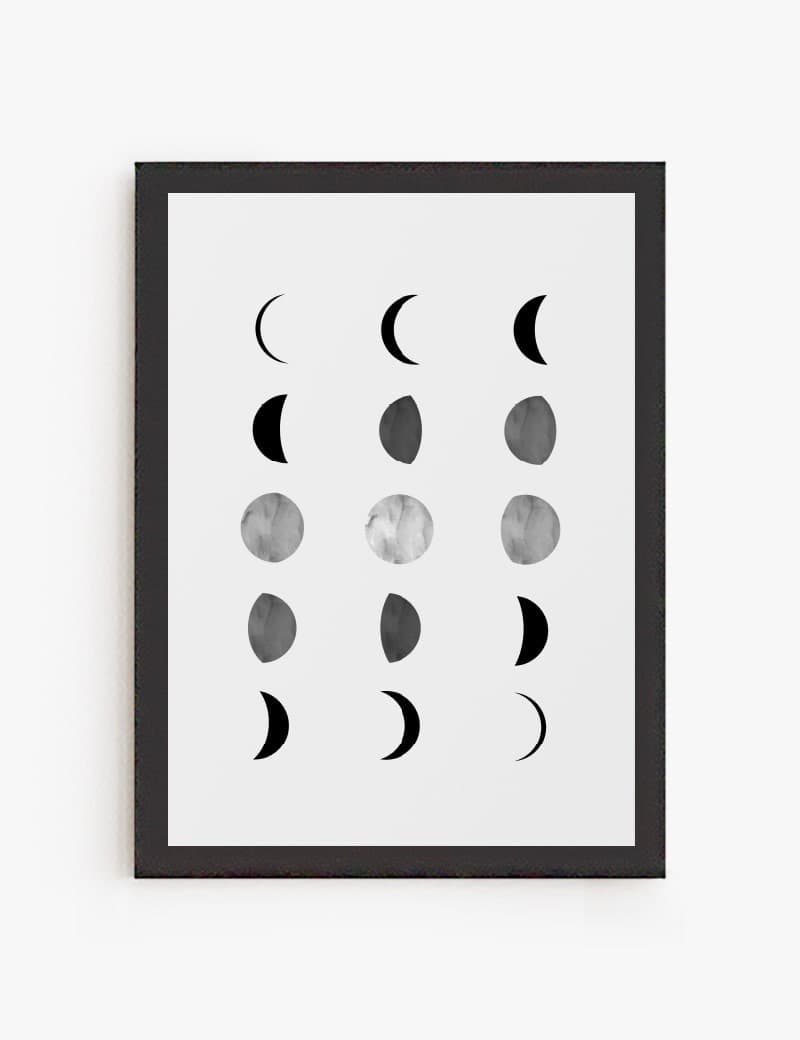 Lámina impresa | Cuadro Ciclo Lunar