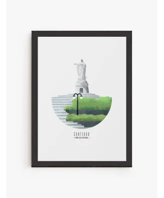 Cuadro Cerro Santa Lucía | Be Minimal