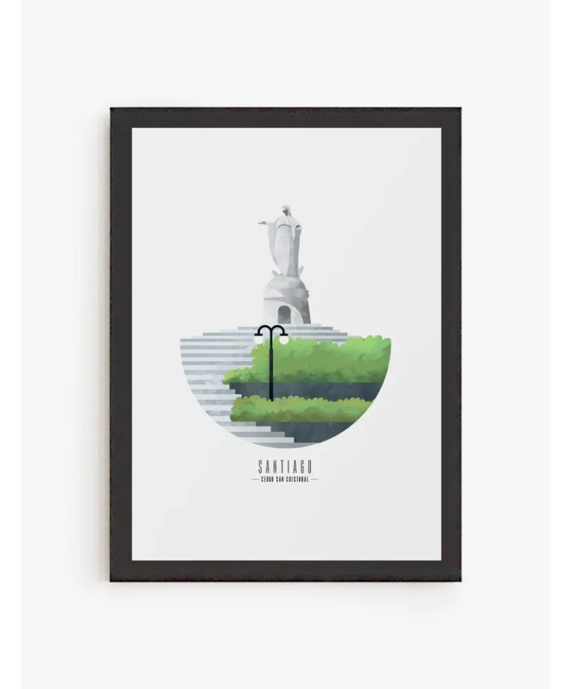 Cuadro Cerro Santa Lucía | Be Minimal