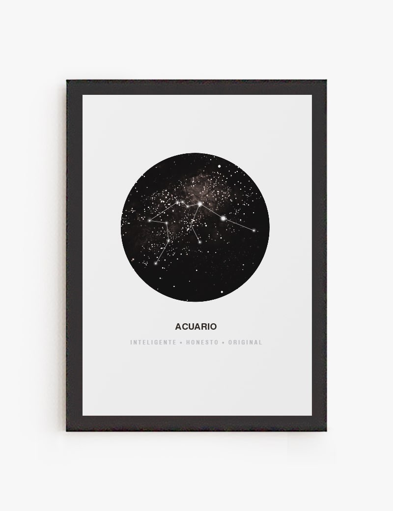 Lámina impresa | Cuadro Constelación Acuario