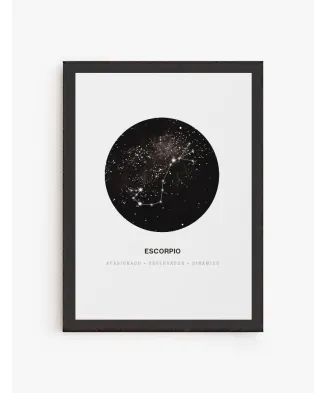 Cuadro Constelación Escorpio| Be Minimal