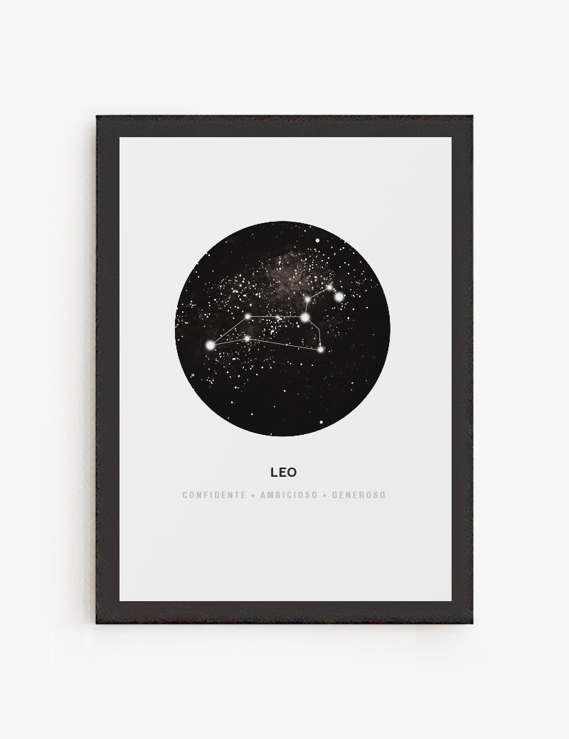 Lámina impresa | Cuadro Constelación Leo