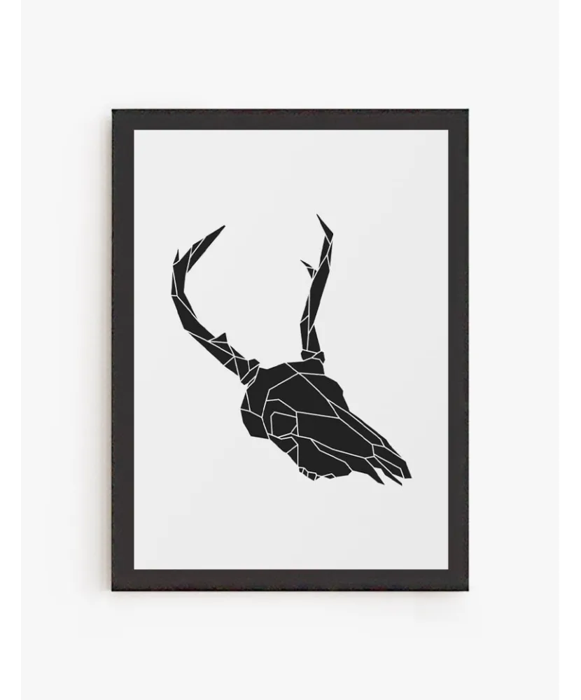 Cuadro Cráneo Geométrico | Be Minimal