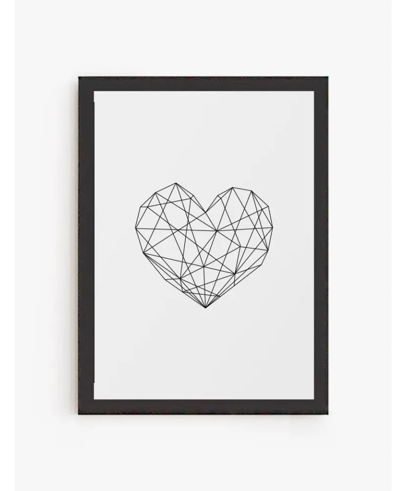 Cuadro Corazón Geométrico | Be Minimal