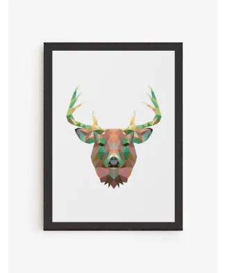 Cuadro Ciervo Geométrico | Be Minimal