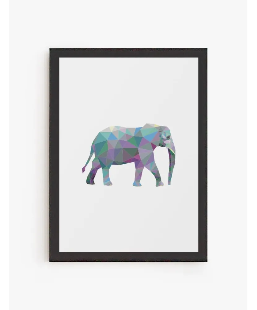 Cuadro Elefante Geométrico | Be Minimal