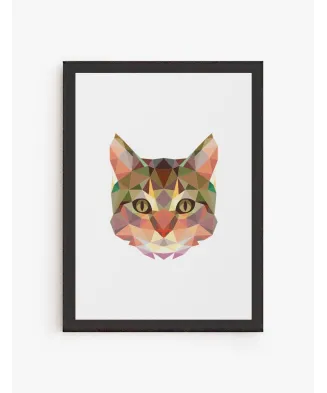 Cuadro Gato Geométrico | Be Minimal