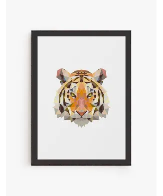 Cuadro Tigre Geométrico | Be Minimal