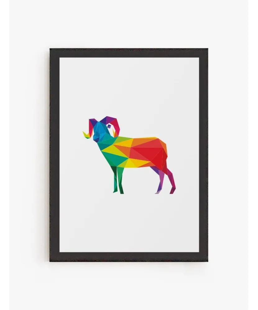 Cuadro Cabrito color Geométrico | Be Minimal