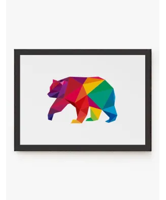 Oso color Geométrico | Be Minimal