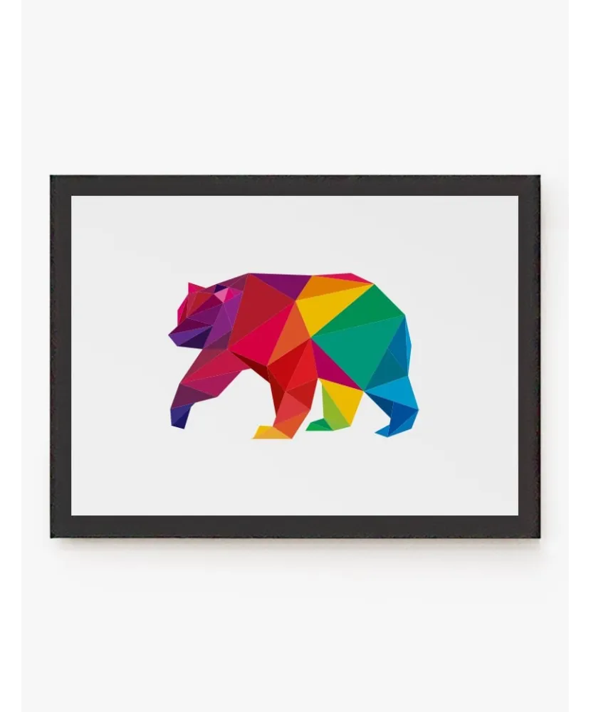 Oso color Geométrico | Be Minimal