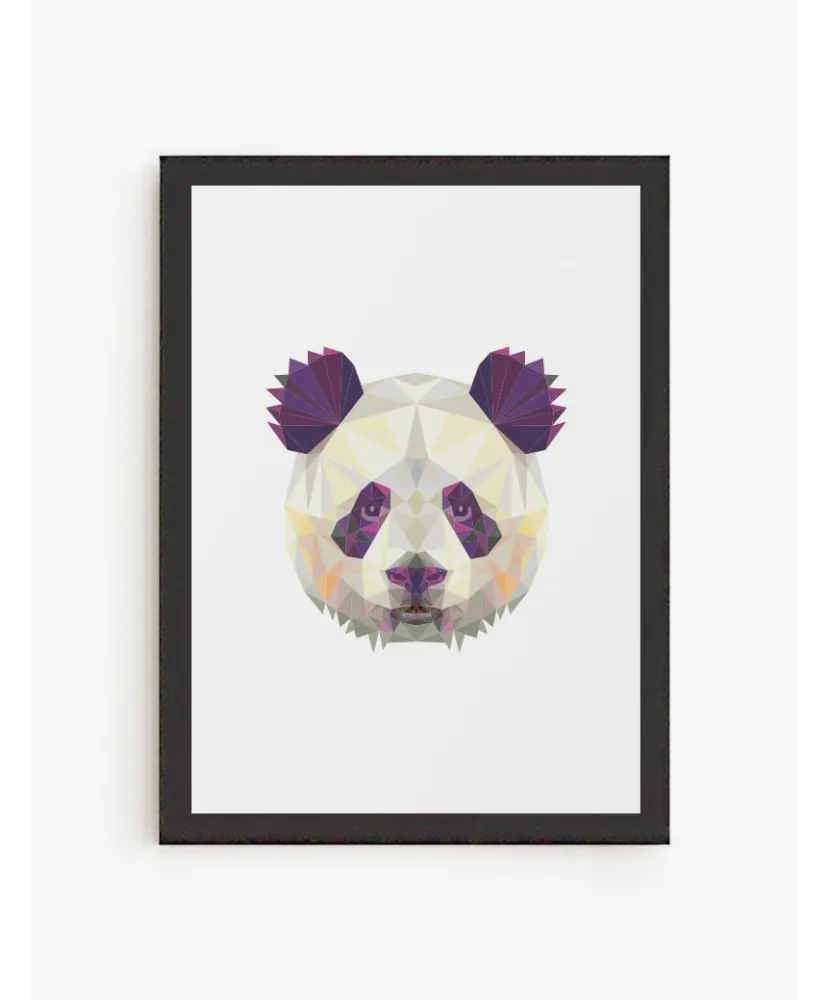 Cuadro Panda Geométrico | Be Minimal
