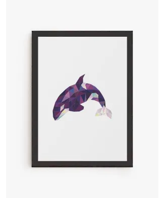 Cuadro Orca Geométrica | Be Minimal