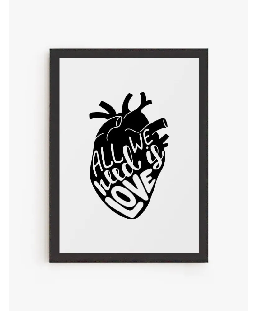Cuadro All we need is Love | Be Minimal