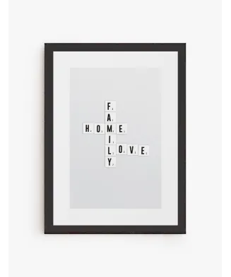 Cuadro Home scrabble | Be Minimal