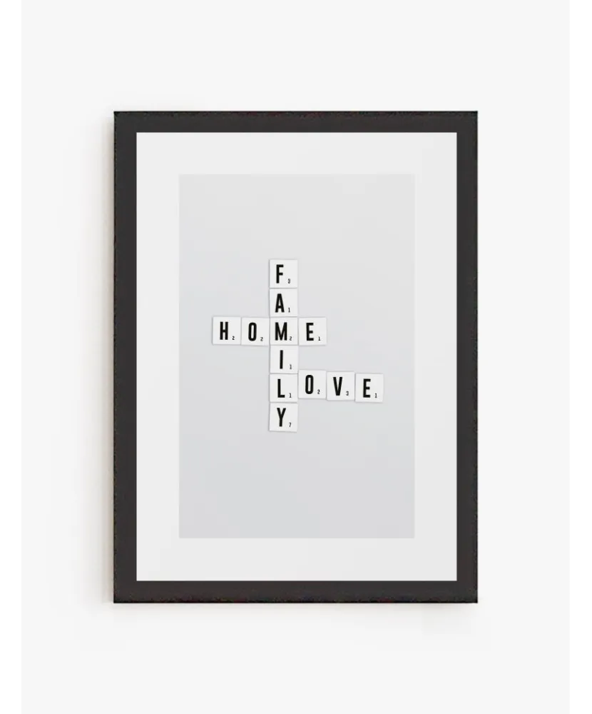 Cuadro Home scrabble | Be Minimal