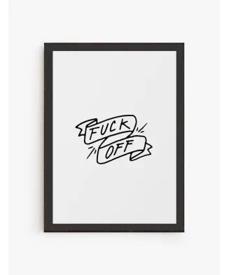 Cuadro Fuck Off | Be Minimal
