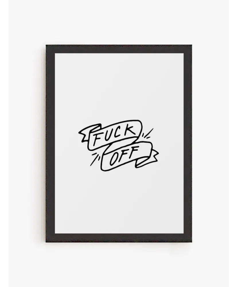 Cuadro Fuck Off | Be Minimal