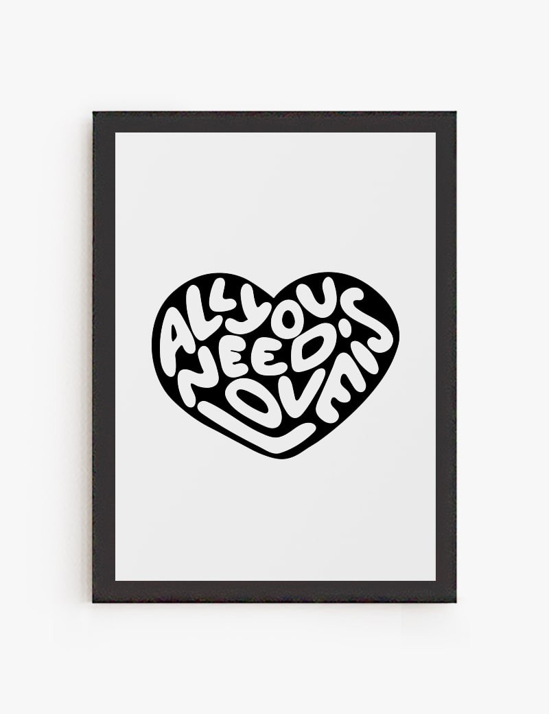 Lámina impresa | Cuadro All you need is Love