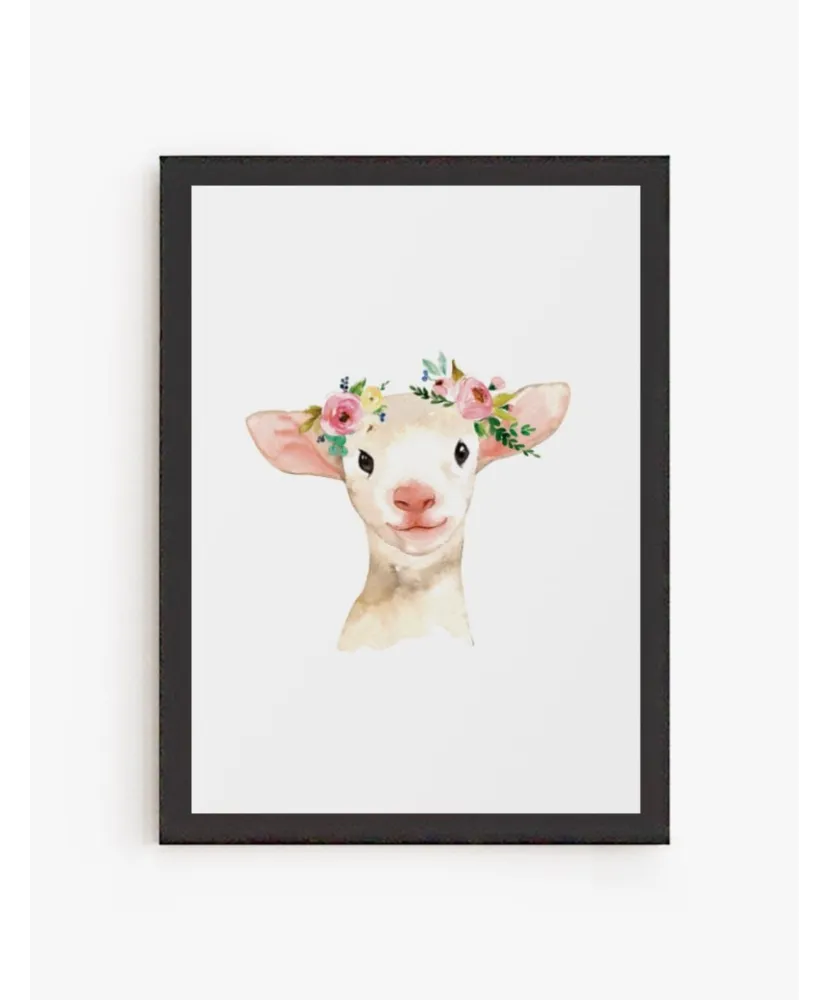 Cuadro Corderito Flores | Be Minimal
