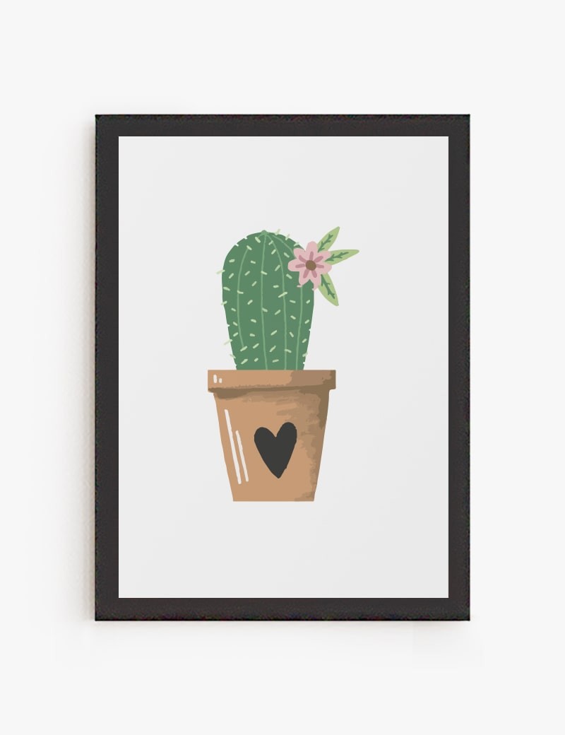 Lámina impresa | Cuadro Cactus Love 01