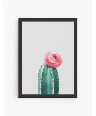 Cuadro Cactus y Flor 01 | Be Minimal