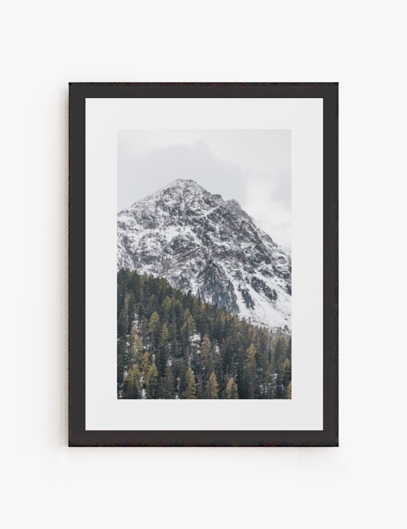Lámina impresa | Cuadro Montaña Nevada