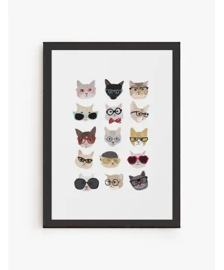 Cuadro Caritas de Gatos | Be Minimal