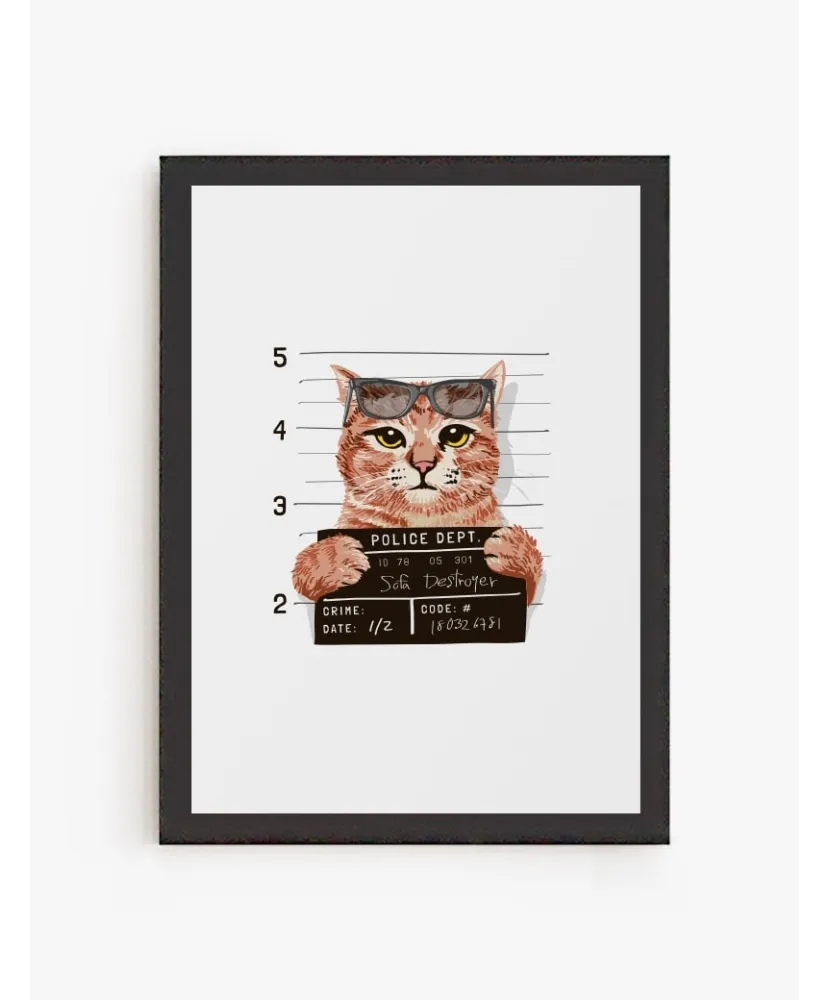 Cuadro Gato Destroyer | Be Minimal