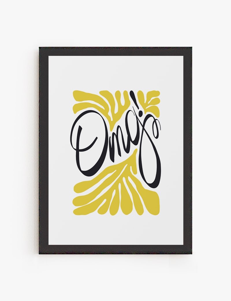 Lámina impresa | Cuadro Omg para decorar tus paredes