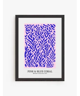 Cuadro Pink and Blue Coral | Be Minimal