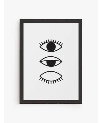 Cuadro Ojos Cerrados | Be Minimal