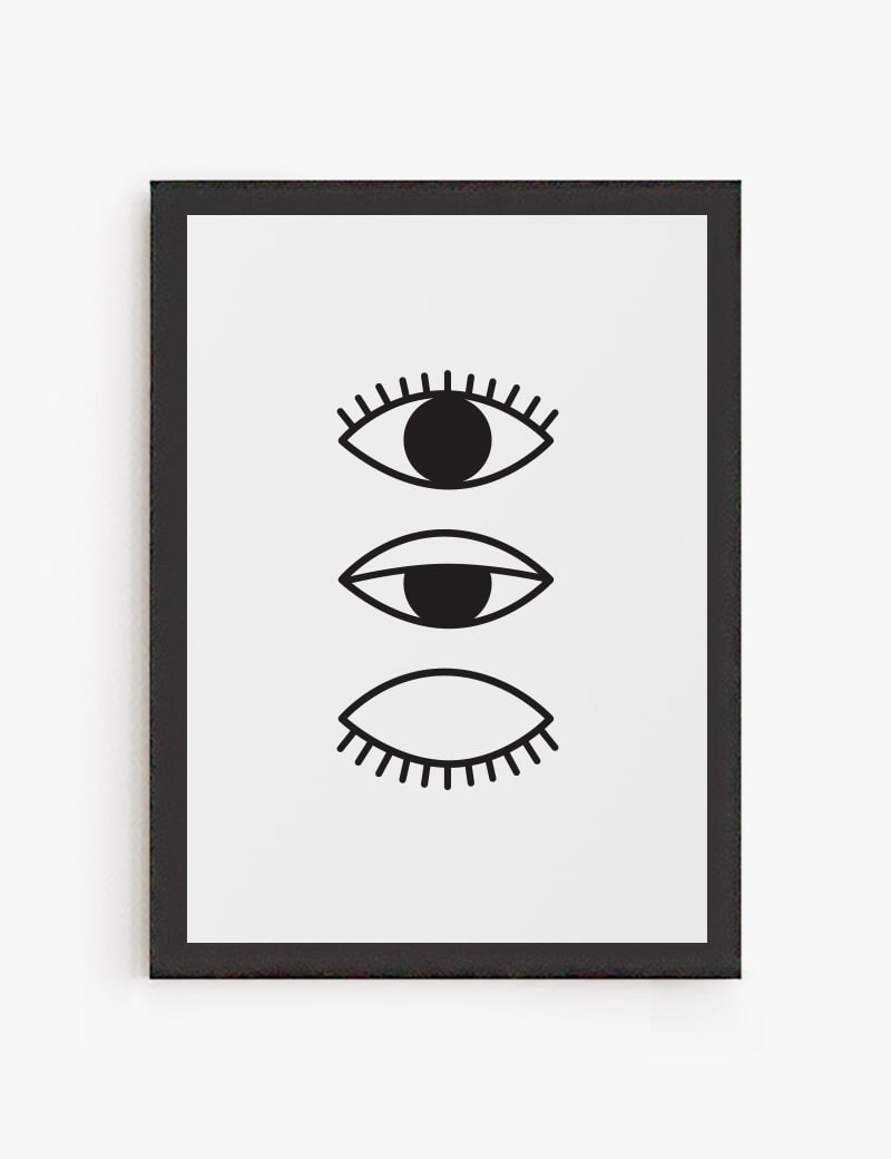 Lámina impresa | cuadro Ojos Cerrados