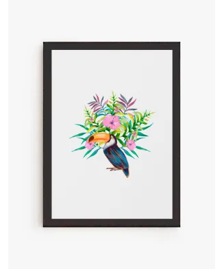 Cuadro Tucán y Flores | Be Minimal
