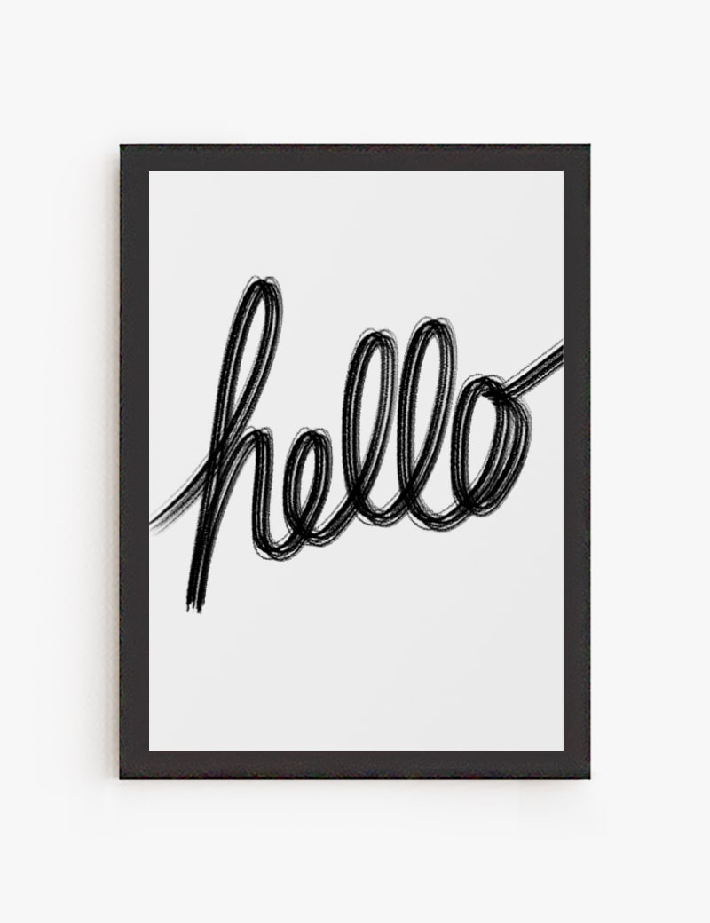 Lámina impresa | Cuadro Hello
