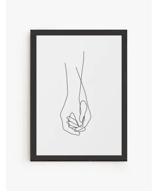 Cuadro Manos Lineal | Be Minimal