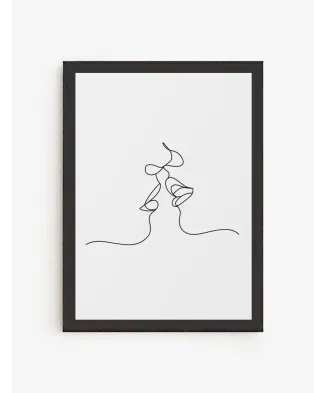 Cuadro Beso Lineal | Be Minimal